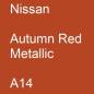 Preview: Nissan, Autumn Red Metallic, A14.